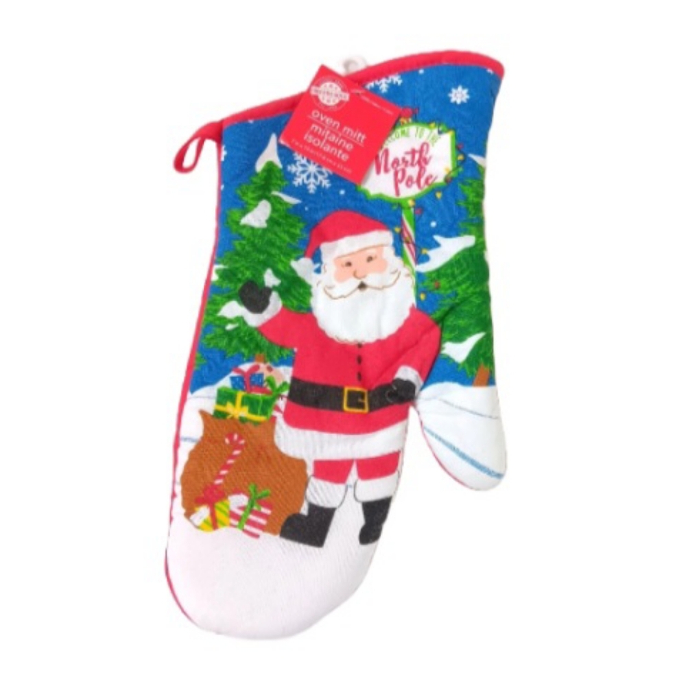NWT Christmas House Santa Oven Glove Mitt